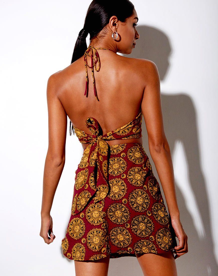 Sheny Mini Skirt in Sundial sold by Motel Rocks product image thumbnail 3