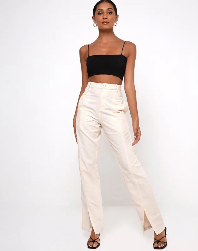 Gesta Trouser in Ecru sold by Motel Rocks
