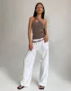 Odette O Ring Detail Top in Slinky Mocha sold by Motel Rocks