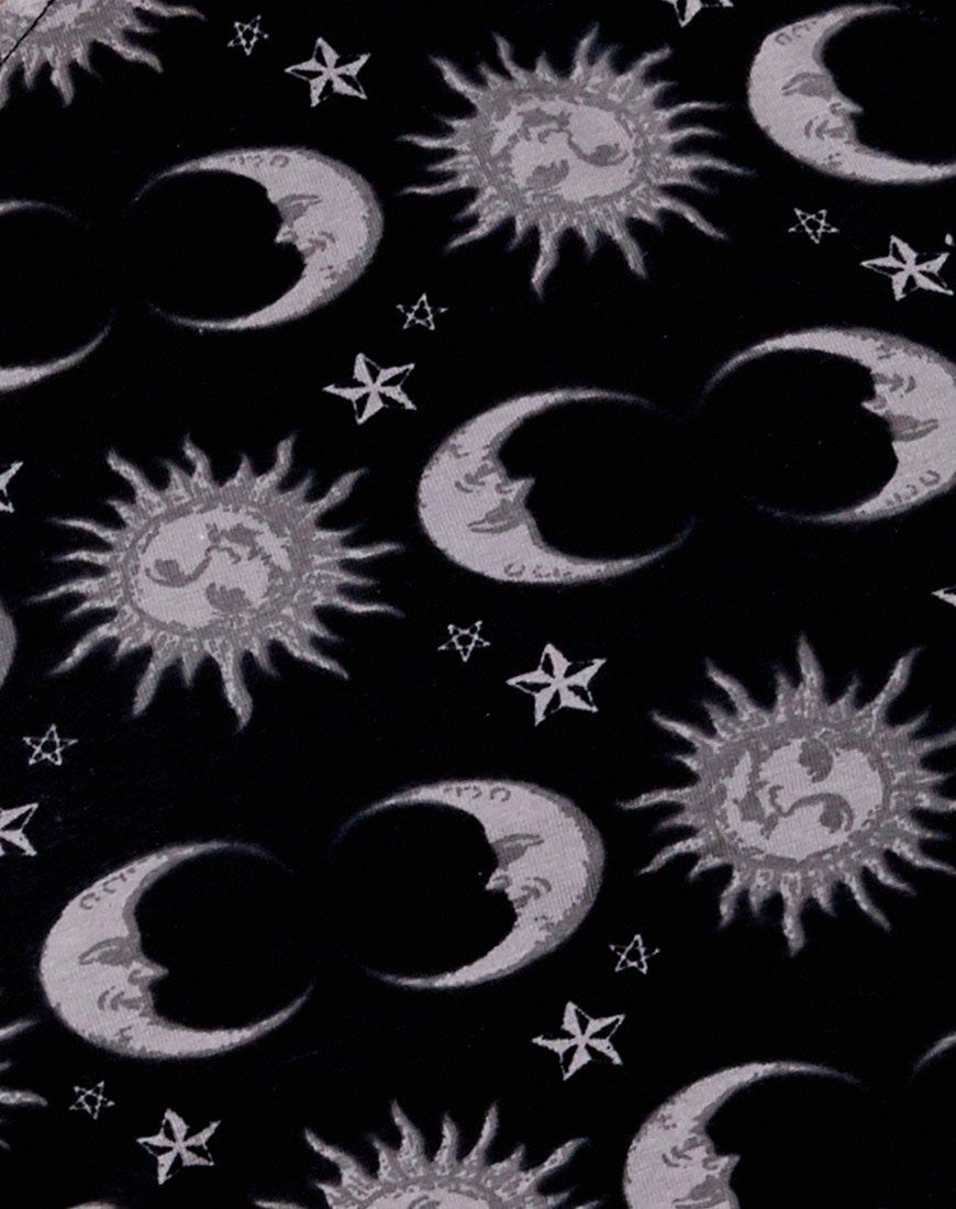 April Crop Top in Moonlight Black sold by Motel Rocks product image thumbnail 5