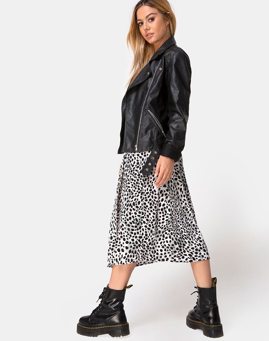 Saika Midi Skirt in Dalmatian sold by Motel Rocks product image thumbnail 5