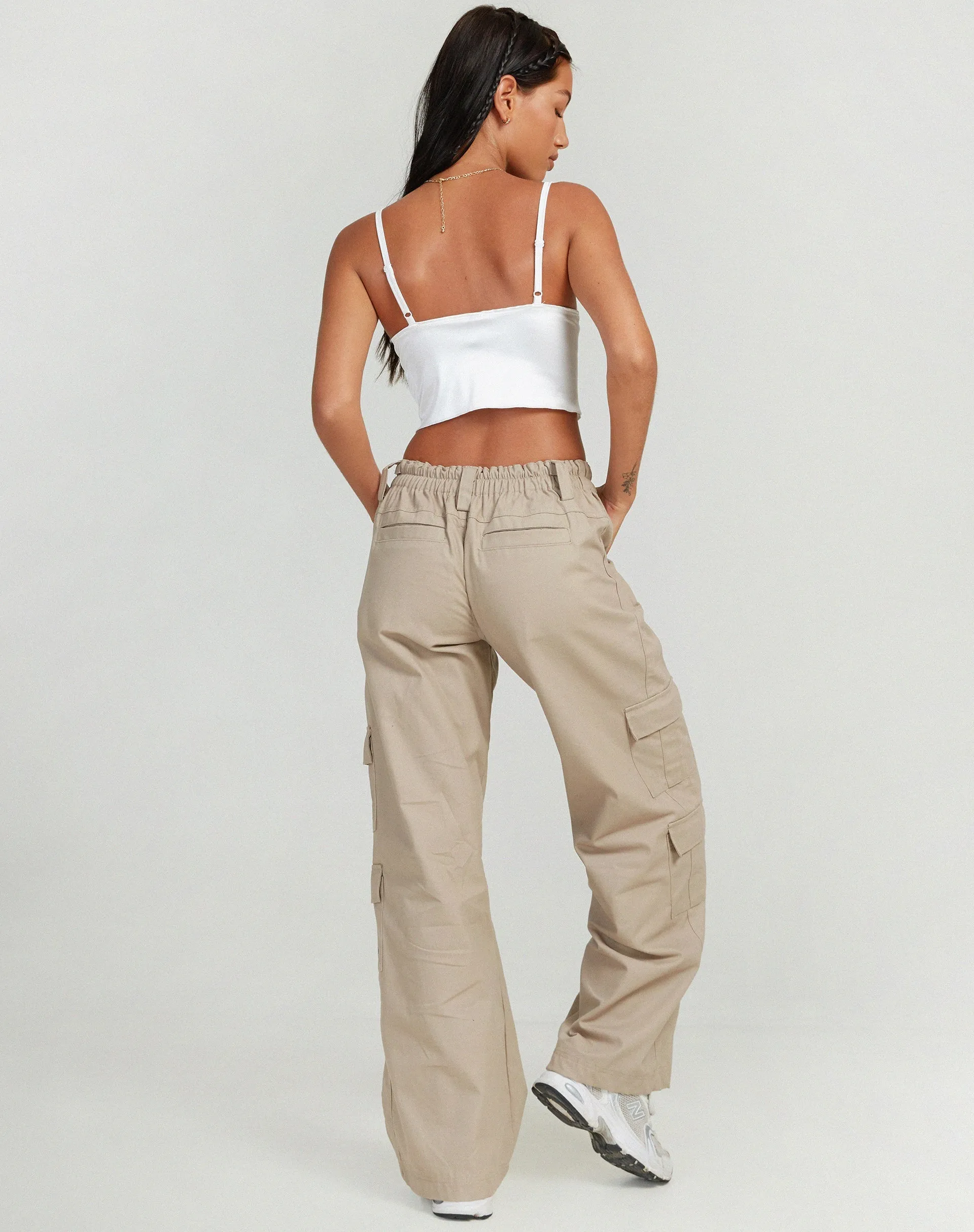 Litasa Corset Top in Satin Ivory sold by Motel Rocks product image thumbnail 4