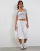 Requa Crop Top in Grey Dawn sold by Motel Rocks
