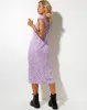 Lona Midi Dress in Ditsy Rose Lilac sold by Motel Rocks