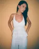 Juanita Frill Halterneck Top in Crochet White sold by Motel Rocks