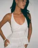 Juanita Frill Halterneck Top in Crochet White sold by Motel Rocks