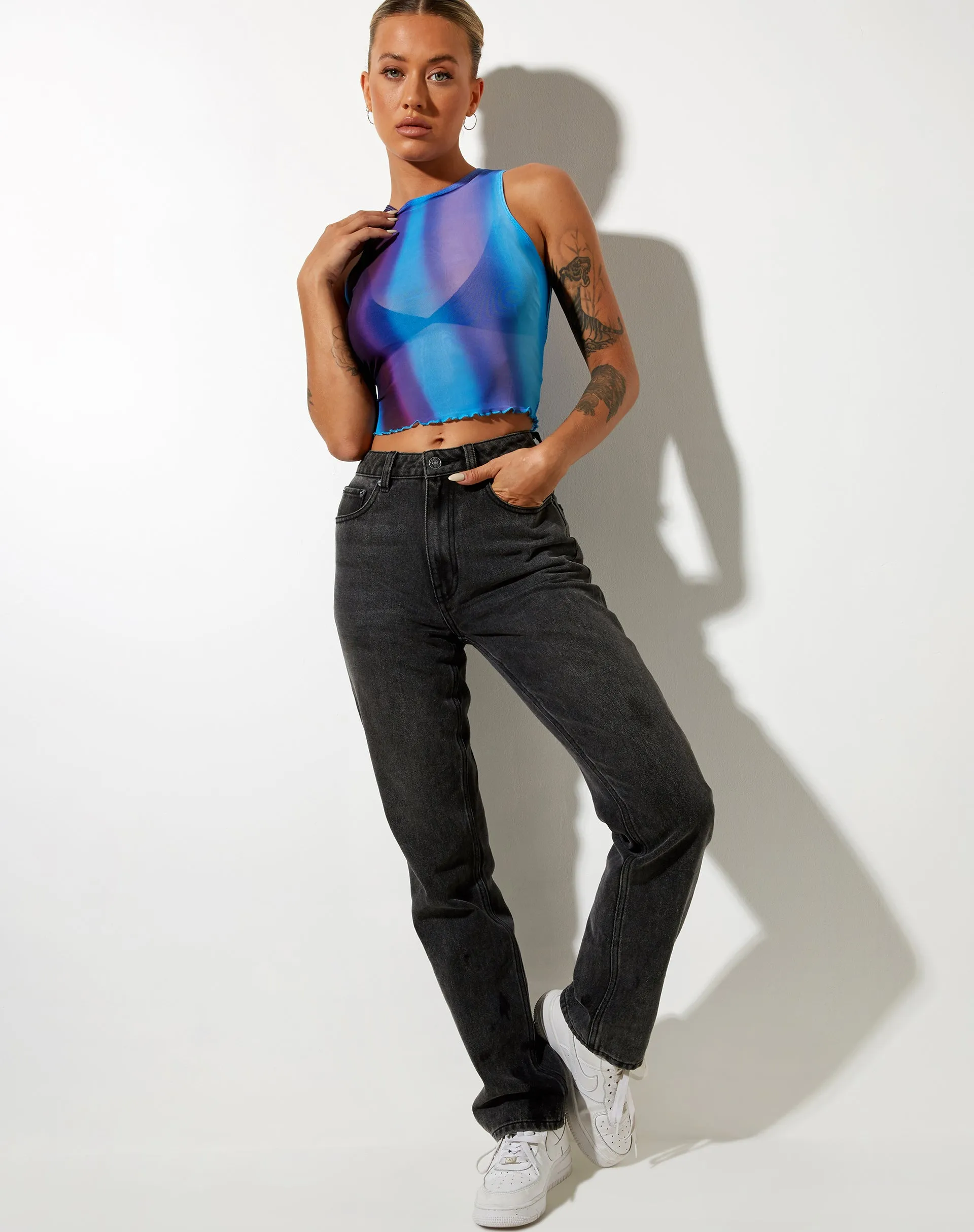 Bita Crop Top in Solarized sold by Motel Rocks product image thumbnail 4