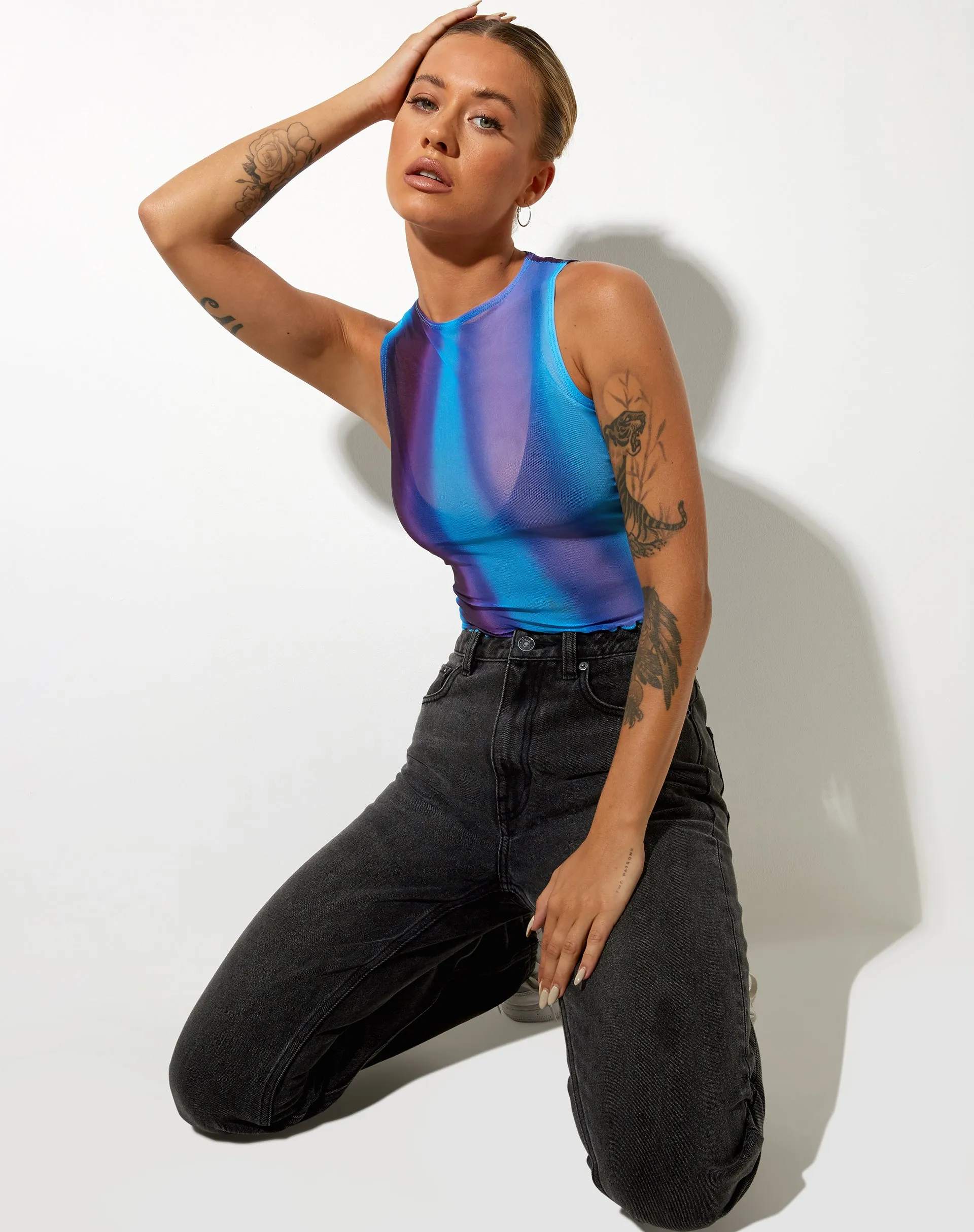 Bita Crop Top in Solarized sold by Motel Rocks