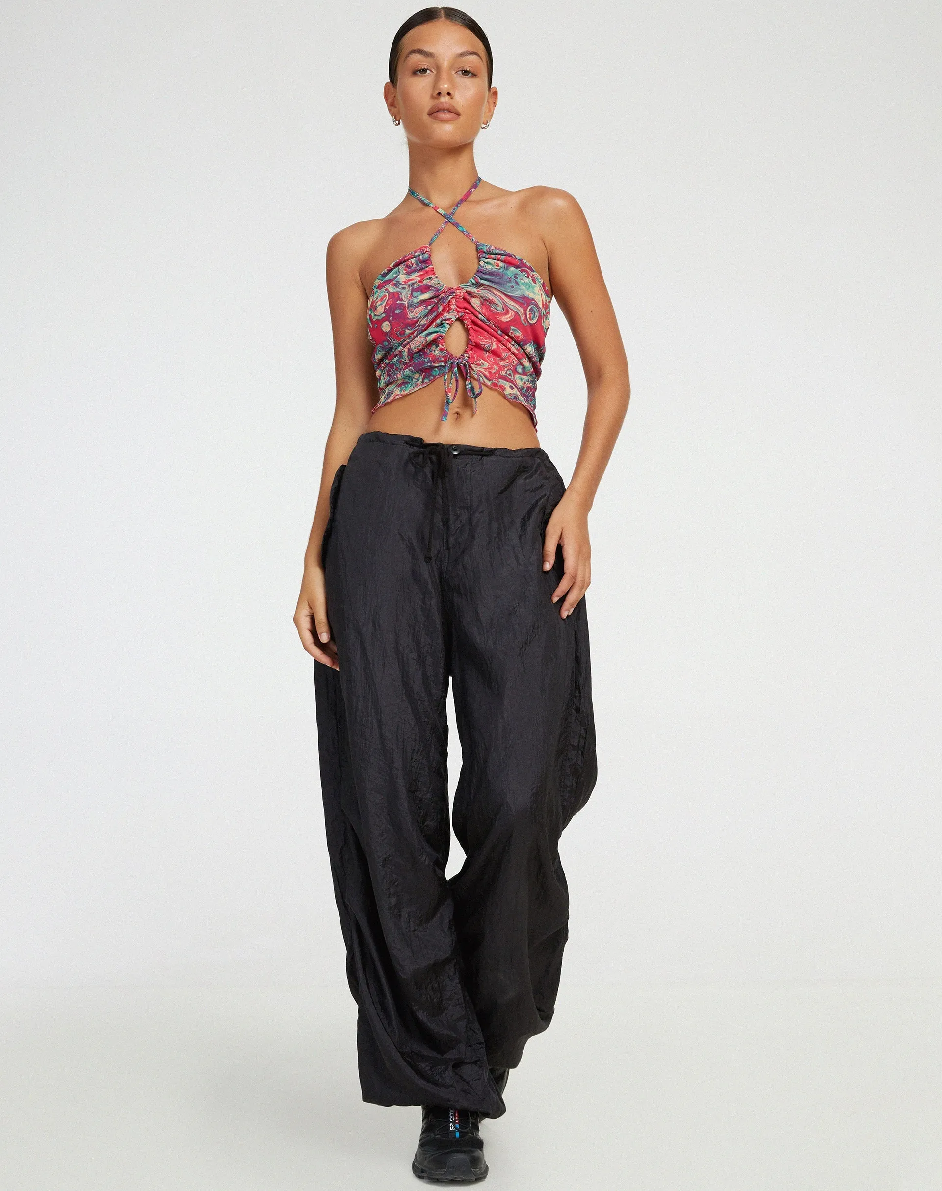 Fusena Cutout Top in Festival Print sold by Motel Rocks product image thumbnail 4