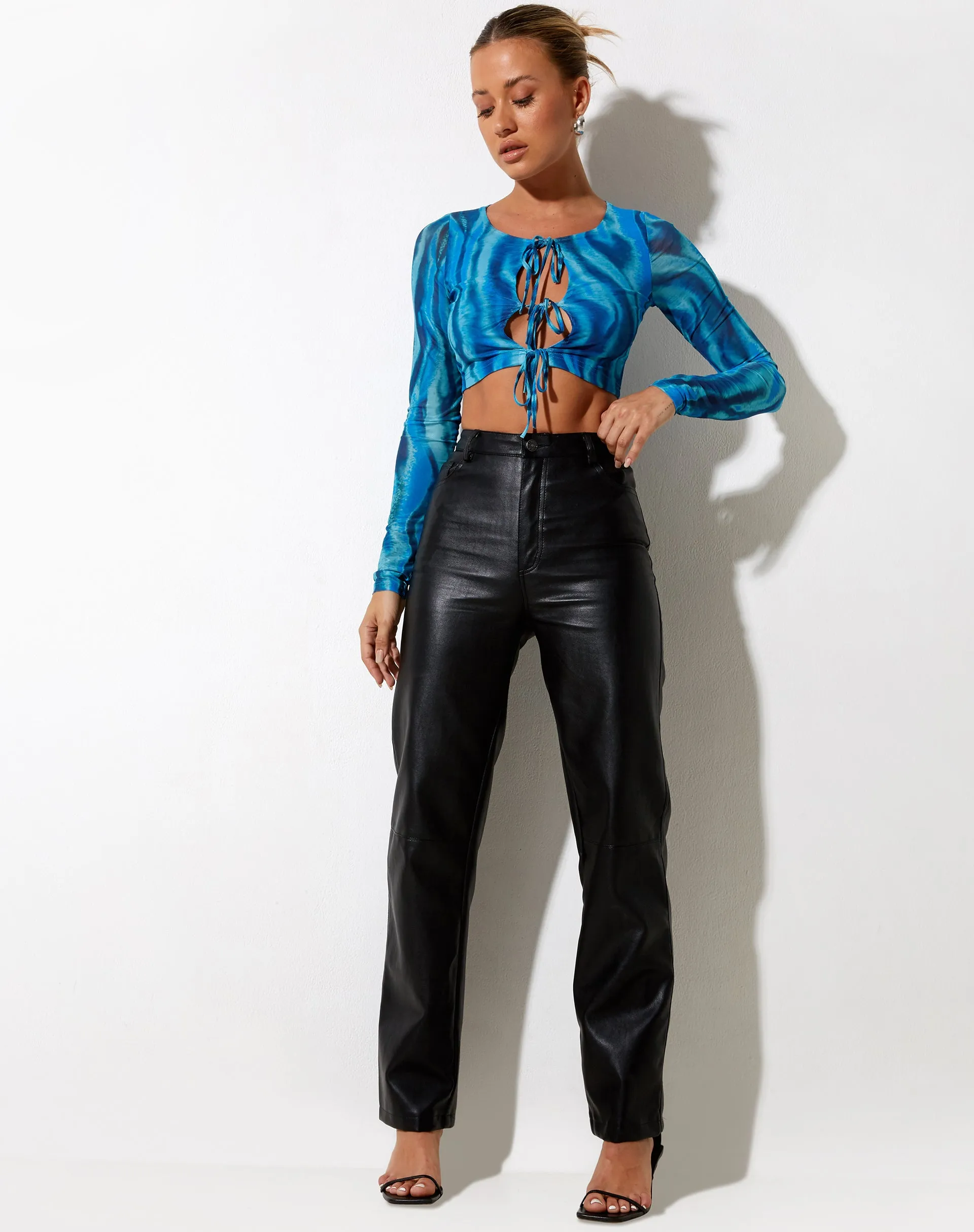 Meliah Long Sleeve Top in Tropical Rave sold by Motel Rocks product image thumbnail 3