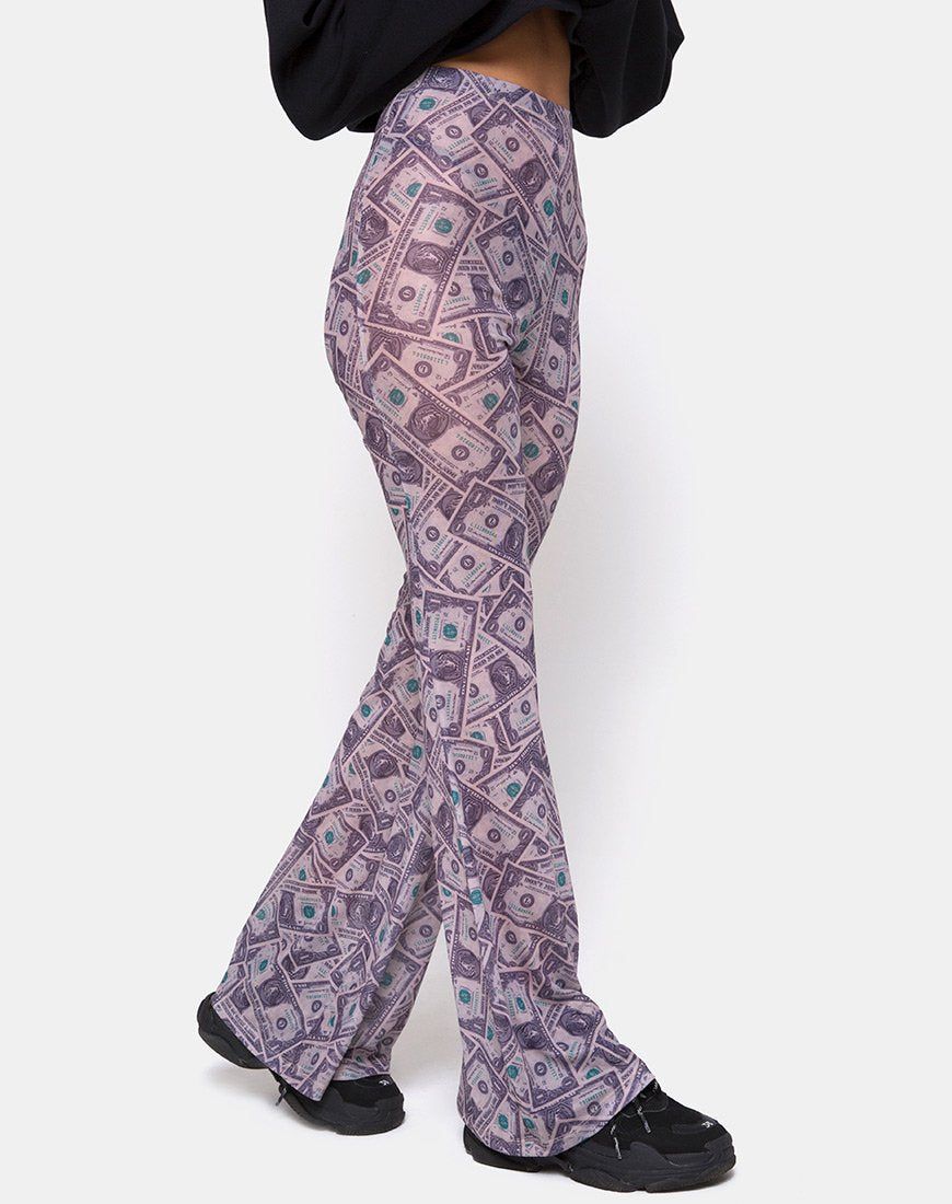 Herlom Trouser in Dollar Bill sold by Motel Rocks product image thumbnail 3