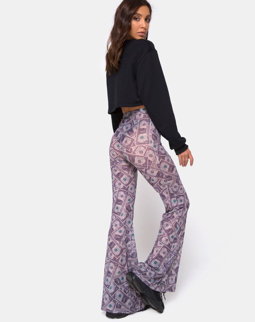 Herlom Trouser in Dollar Bill sold by Motel Rocks product image thumbnail 2