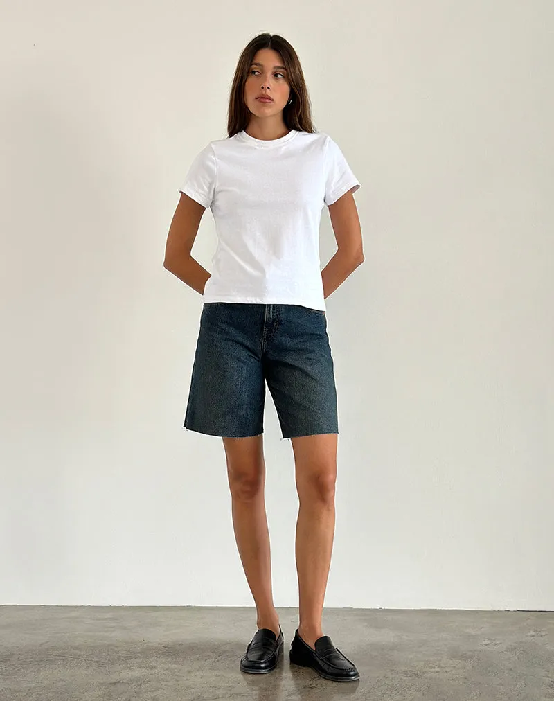 Sakha Boxy Top in Plain White sold by Motel Rocks product image thumbnail 3