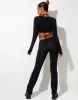 Rana Crop Top in Black sold by Motel Rocks