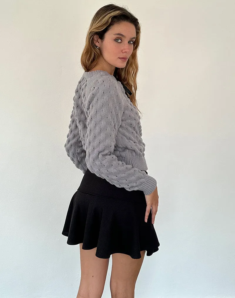 Paulette Cardigan in Light Grey sold by Motel Rocks product image thumbnail 4
