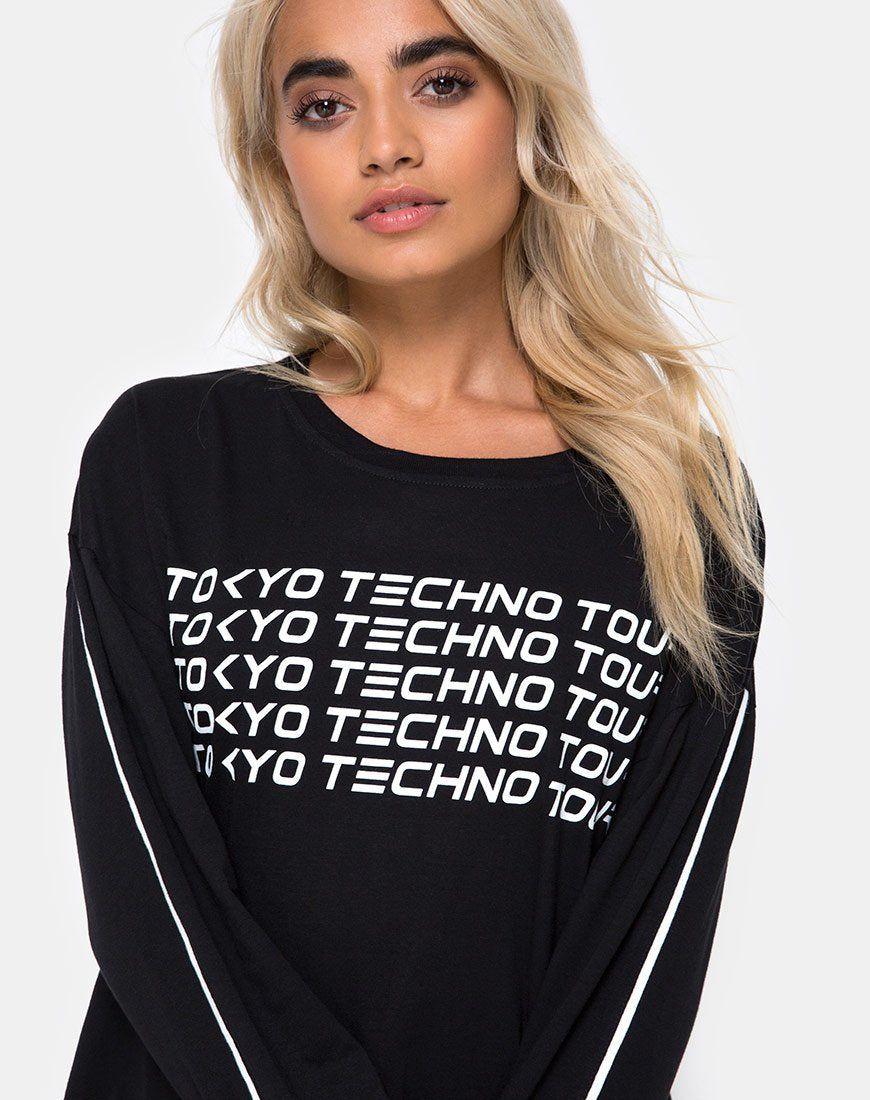 Loutries Sweatshirt in Tokyo Techno sold by Motel Rocks product image thumbnail 2