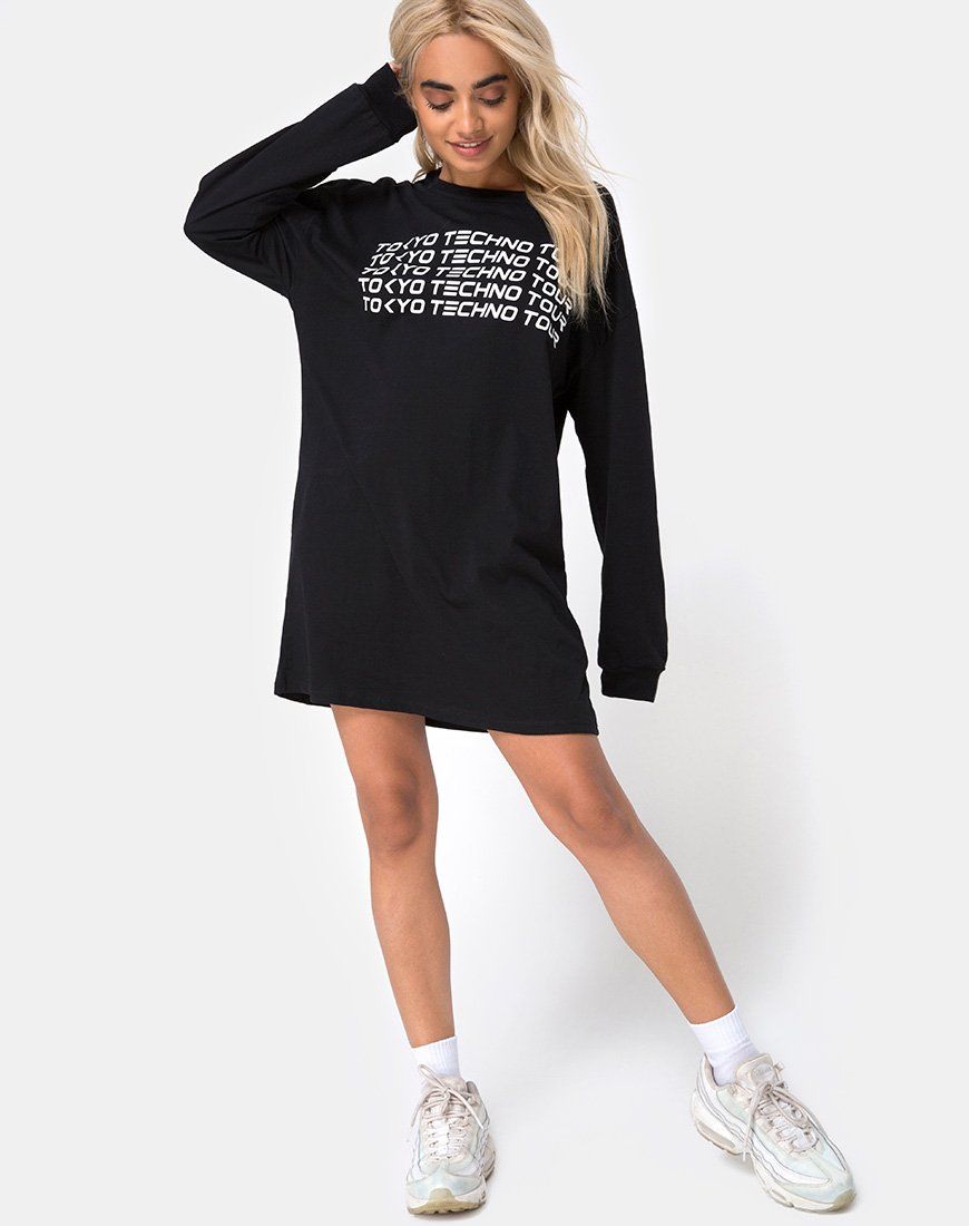 Loutries Sweatshirt in Tokyo Techno sold by Motel Rocks product image thumbnail 4