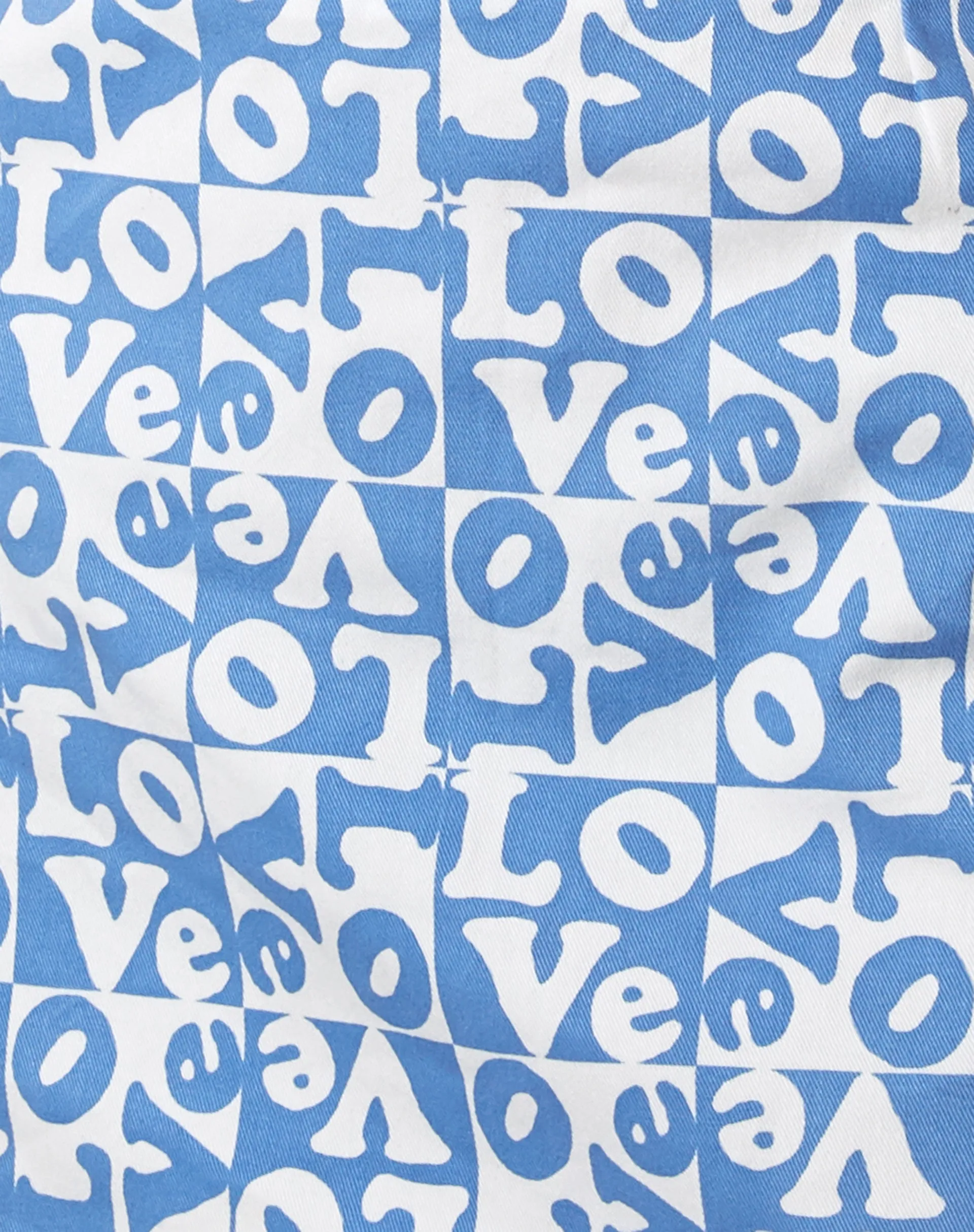 Pelmo Mini Skirt in Love Checker Blue sold by Motel Rocks product image thumbnail 5