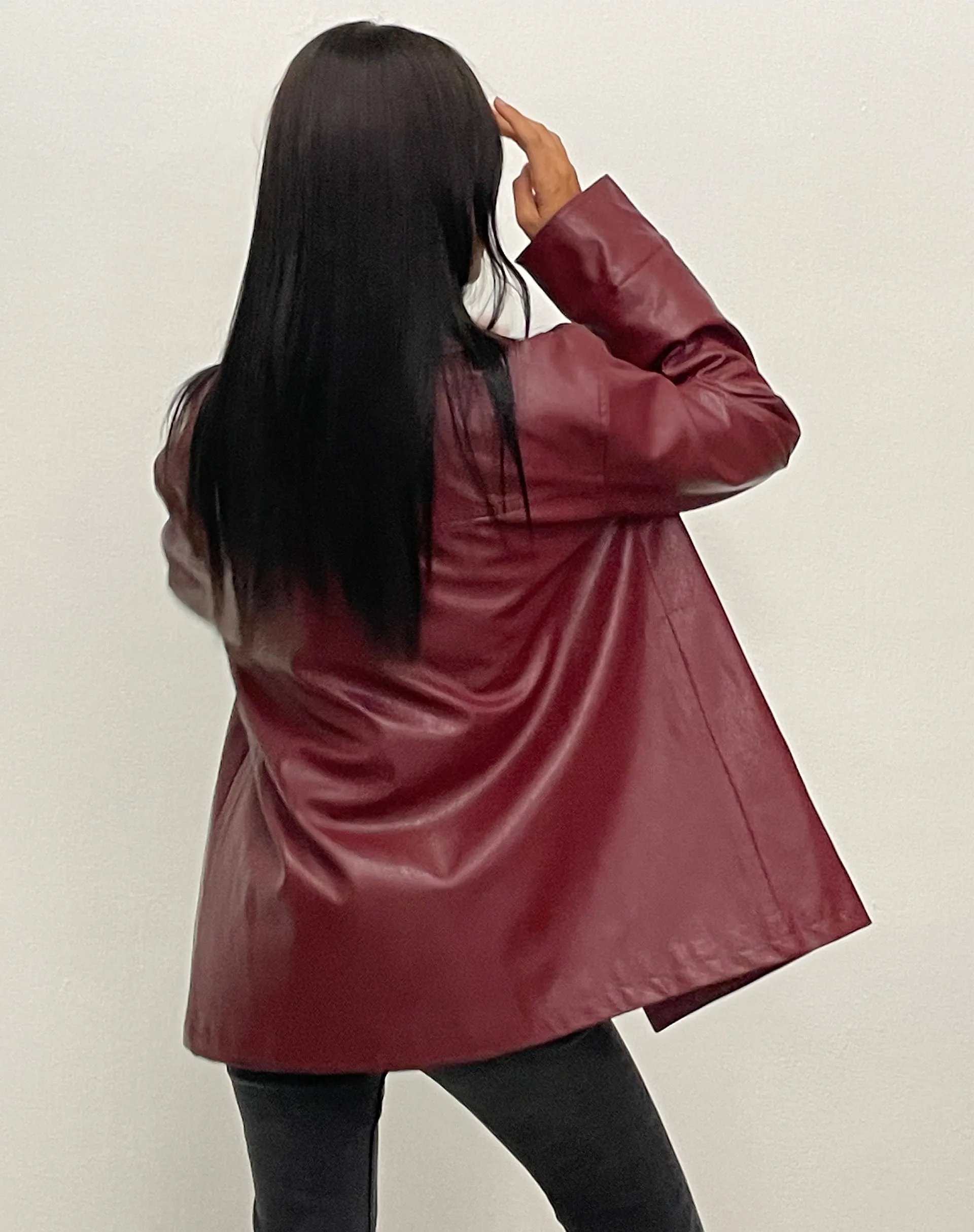 Walta Jacket in PU Redwood sold by Motel Rocks product image thumbnail 2
