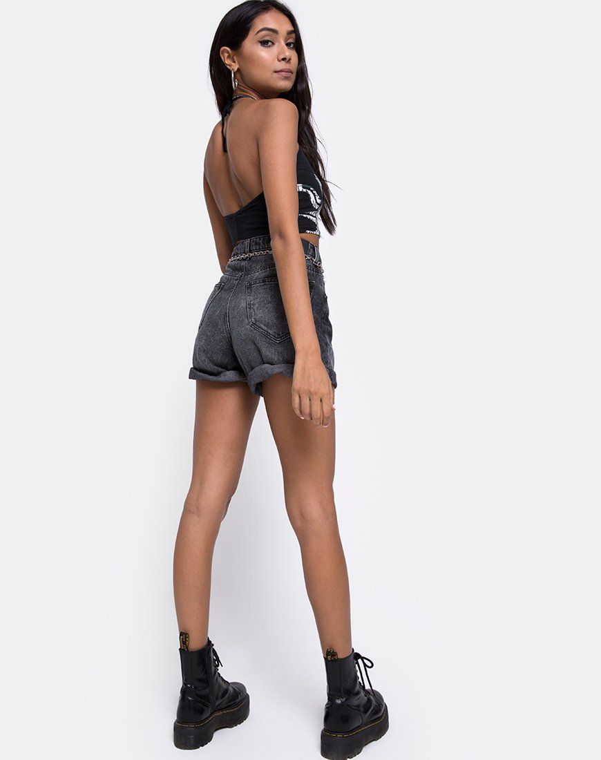 Fonda Crop Top in Sun Moon and Star Placement sold by Motel Rocks product image thumbnail 3