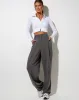 Ryals Long Sleeve Top in Rib White sold by Motel Rocks