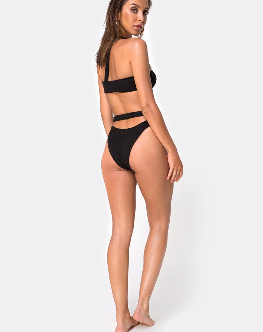 Bound Bikini Bottom in Black sold by Motel Rocks product image thumbnail 3