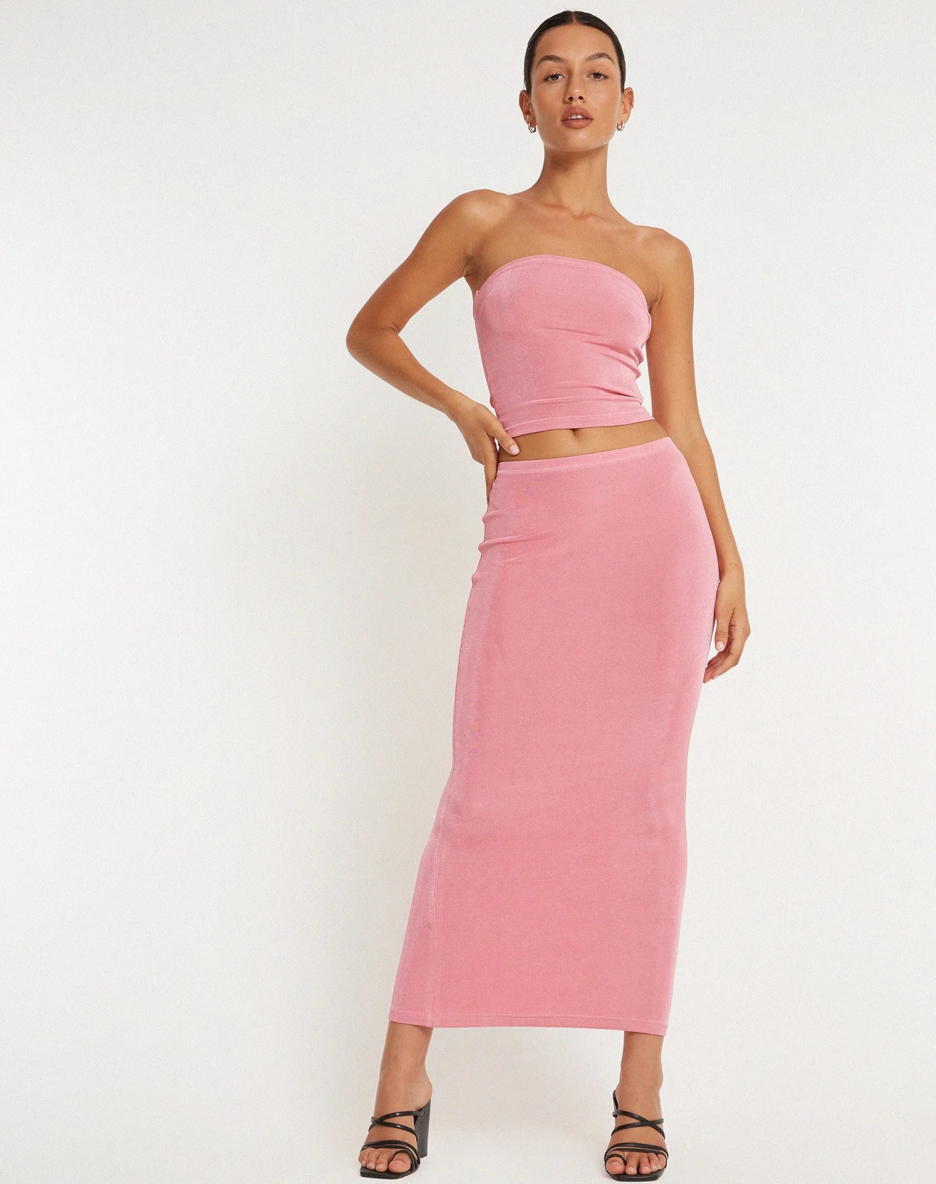 Tulus Maxi Skirt in Pink sold by Motel Rocks product image thumbnail 3