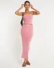 Tulus Maxi Skirt in Pink sold by Motel Rocks