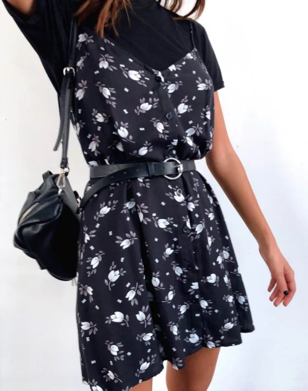 Sanna Slip Dress in Dark Tulip sold by Motel Rocks