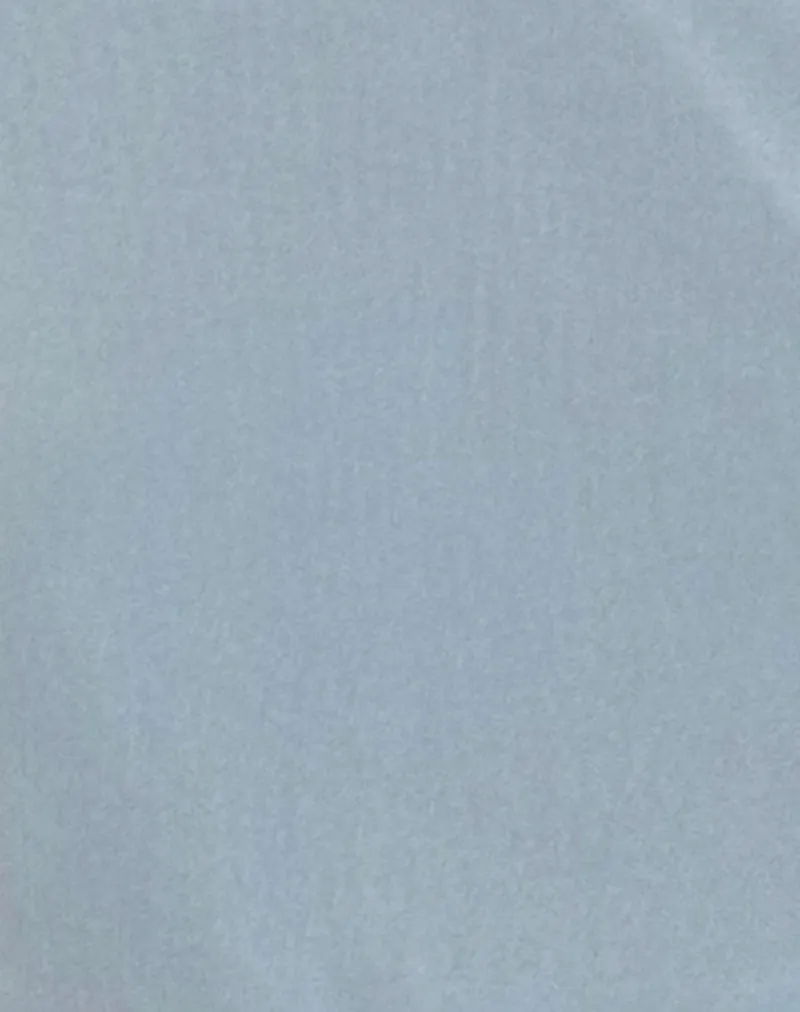 Narcissa Asymmetric Long Sleeve Top in Mesh Light Blue sold by Motel Rocks product image thumbnail 5