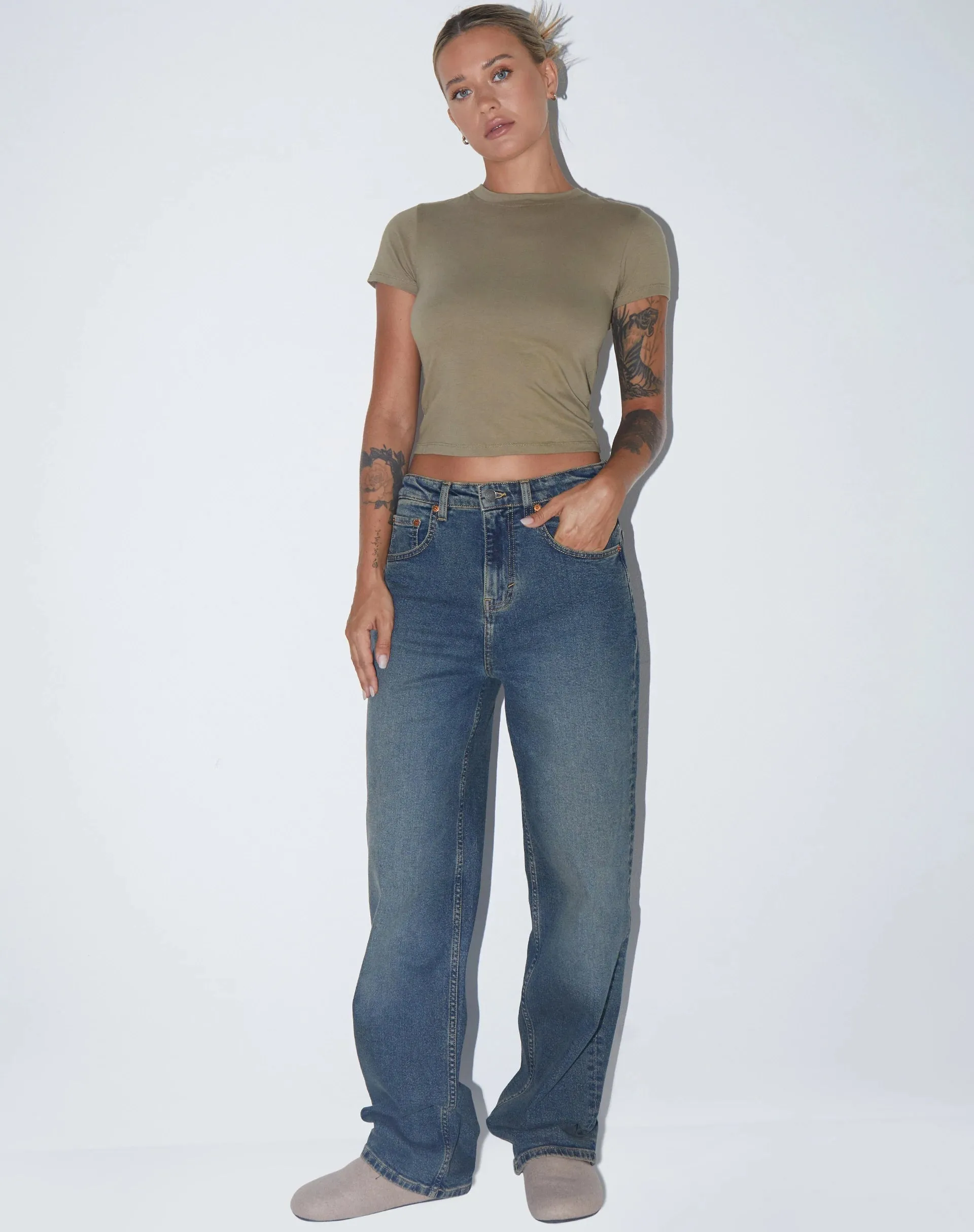 Surtie Top in Lycra London Fog sold by Motel Rocks product image thumbnail 5