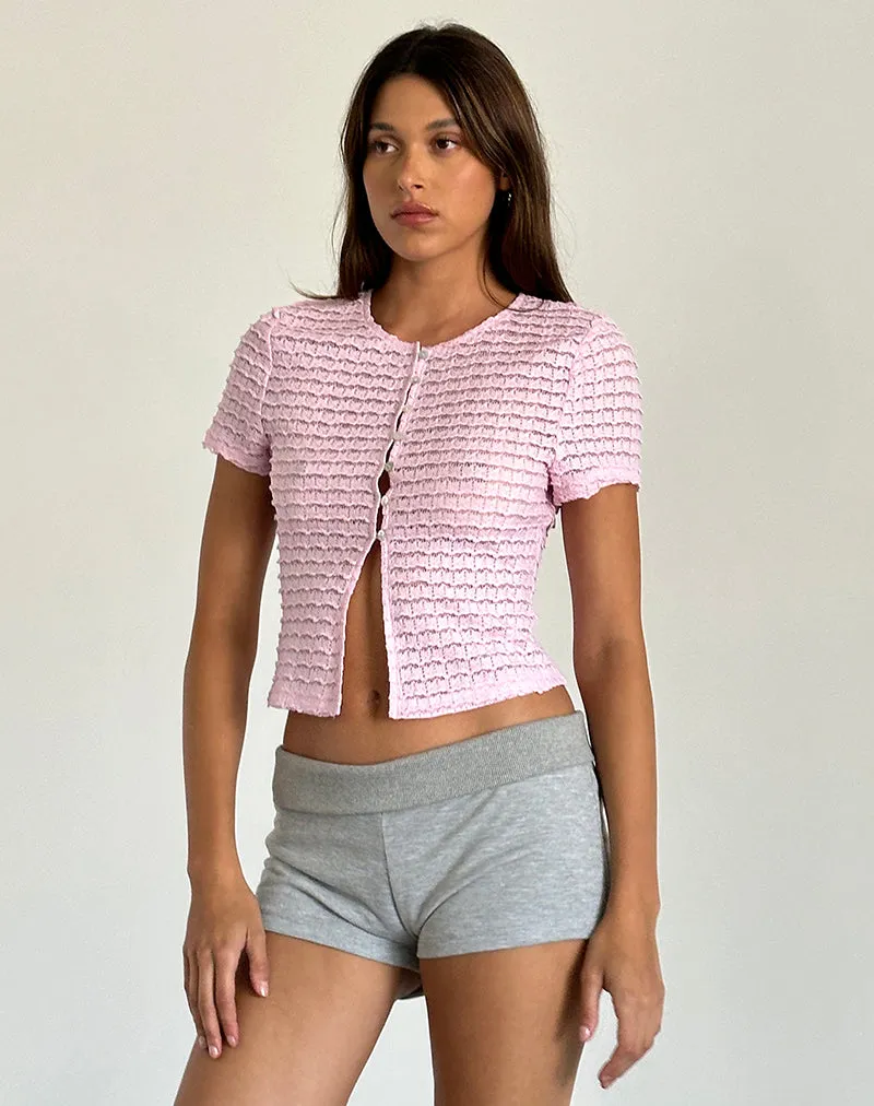 Anara Top in Crinkle Pink sold by Motel Rocks product image thumbnail 2
