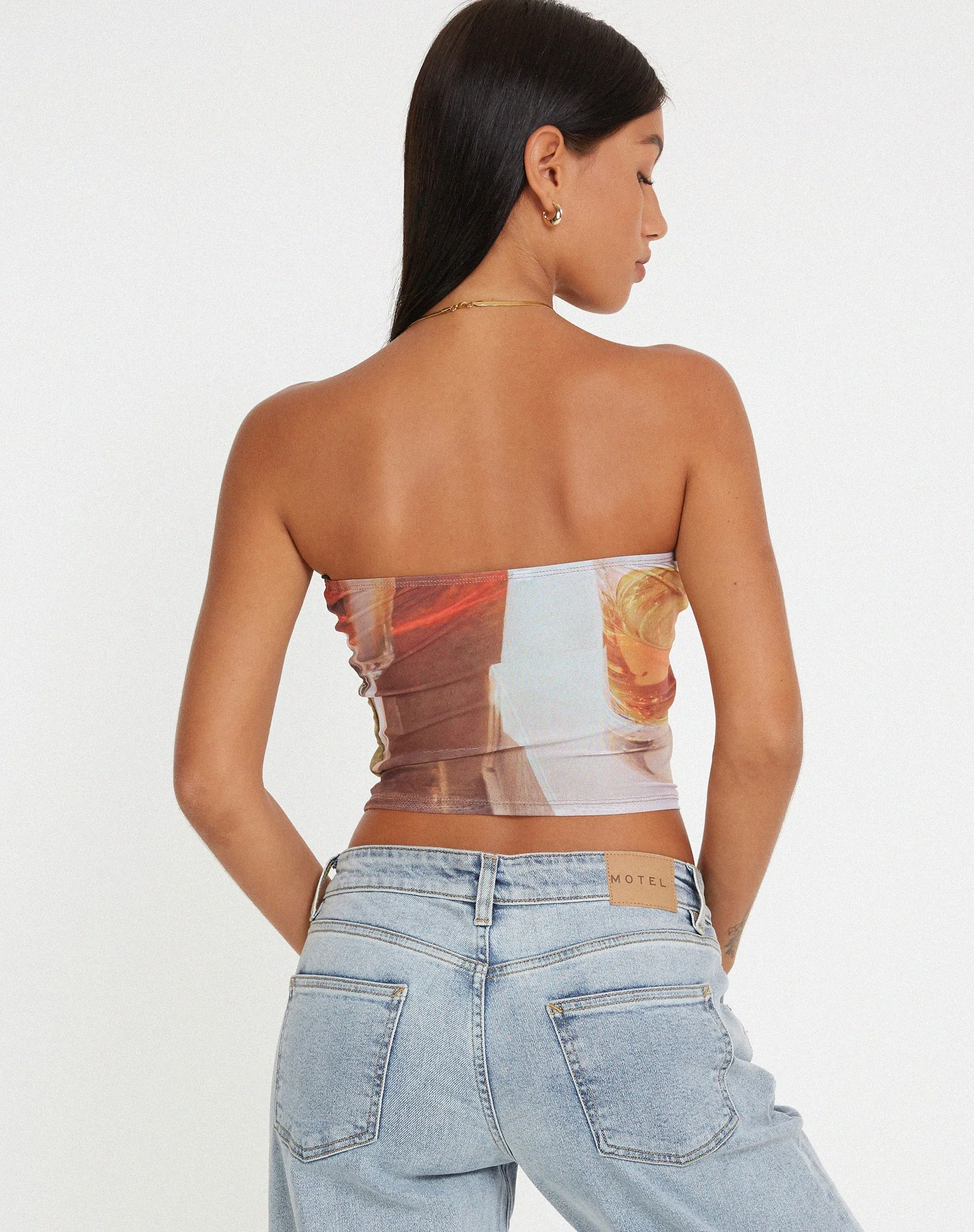 Peggy Bandeau Top in Fruit Photoprint sold by Motel Rocks product image thumbnail 4