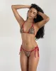 Lentra Contrast Ties Bikini Bottoms in Rar Leopard sold by Motel Rocks