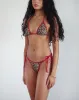Lentra Contrast Ties Bikini Bottoms in Rar Leopard sold by Motel Rocks