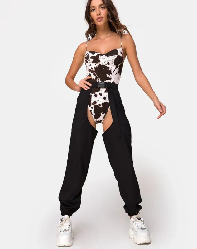 Jupo Trouser in Black sold by Motel Rocks