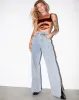 Elci Corset Top in Satin Spandex Brown sold by Motel Rocks