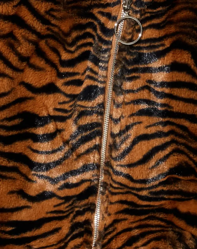 Emerson Jacket in Tiger Brown sold by Motel Rocks