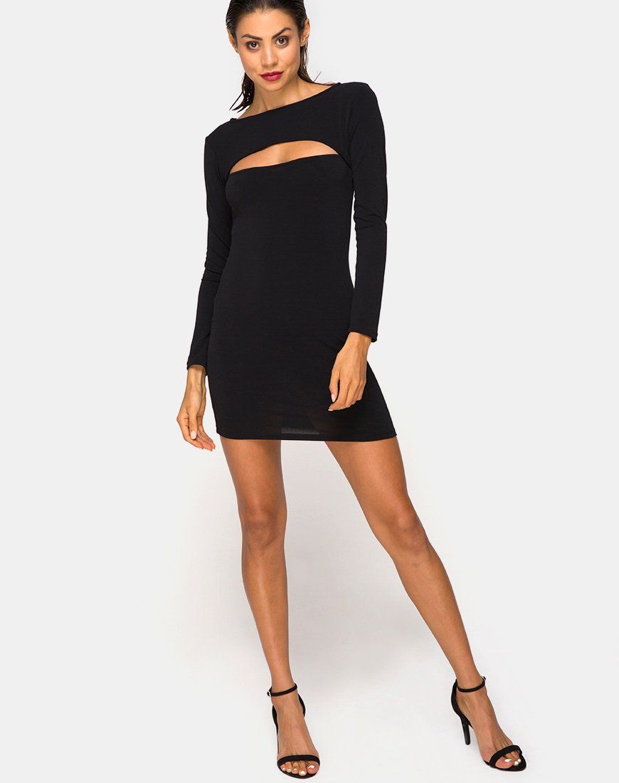 Shimiye Dress in Black sold by Motel Rocks product image thumbnail 3