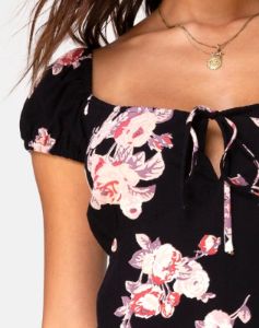 Gaval Mini Dress in Vintage Rose Pink sold by Motel Rocks