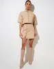 Gata Mini Skirt in Pencil Stripe sold by Motel Rocks