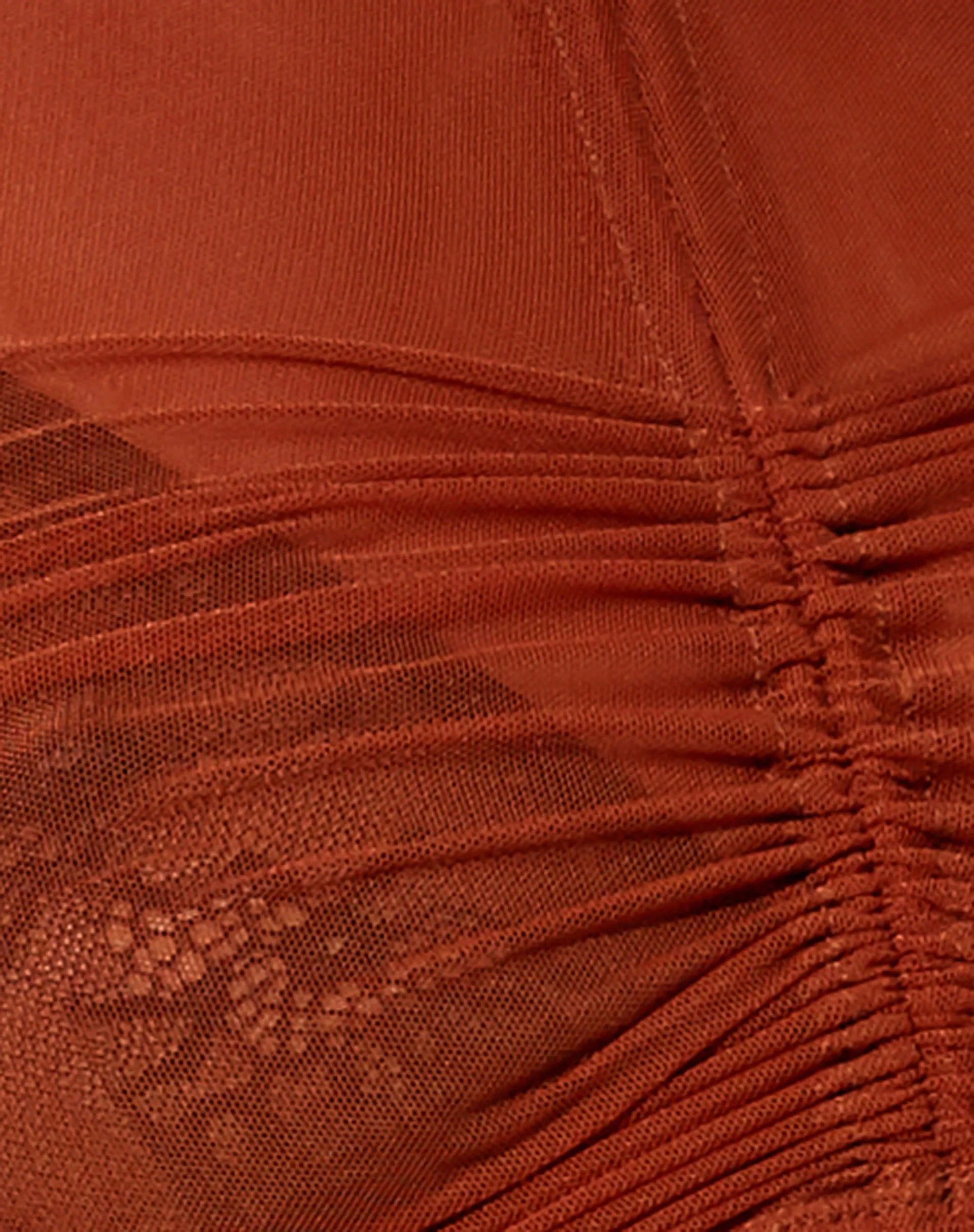 Sauja Crop Top in Mesh Brick sold by Motel Rocks product image thumbnail 5