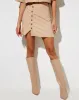 Gata Mini Skirt in Pencil Stripe sold by Motel Rocks