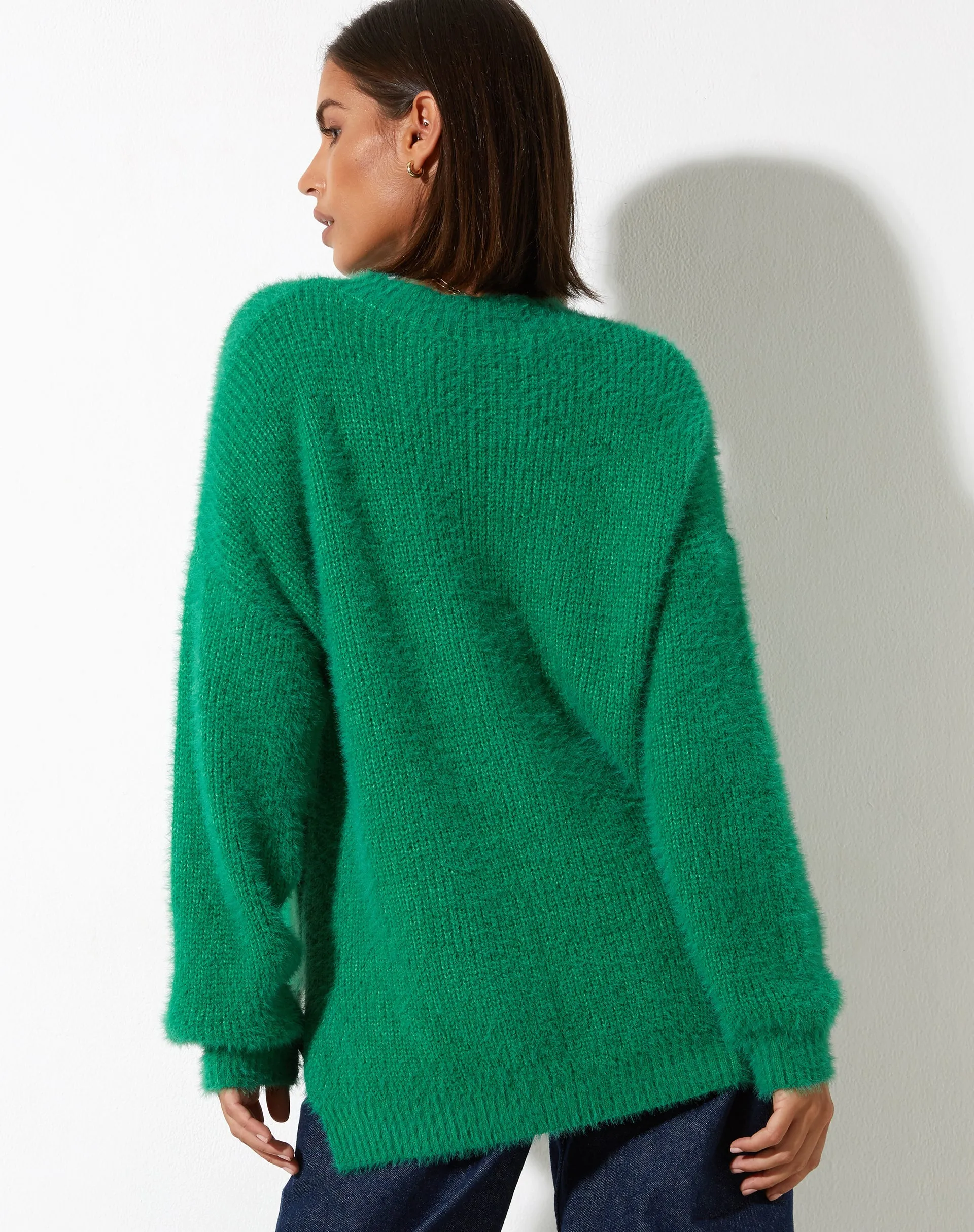 Bondy Jumper in Knit Kelly Green sold by Motel Rocks product image thumbnail 3