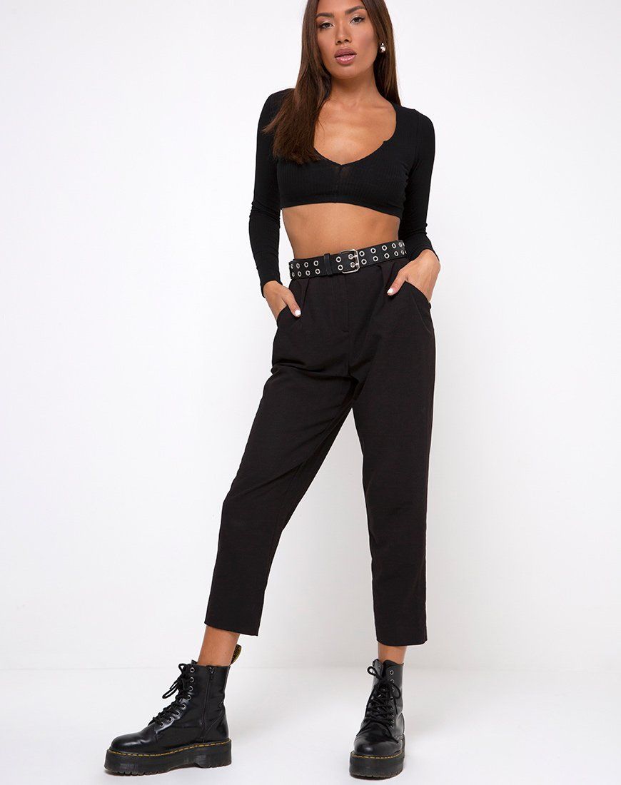 Guan Top in Black sold by Motel Rocks product image thumbnail 3