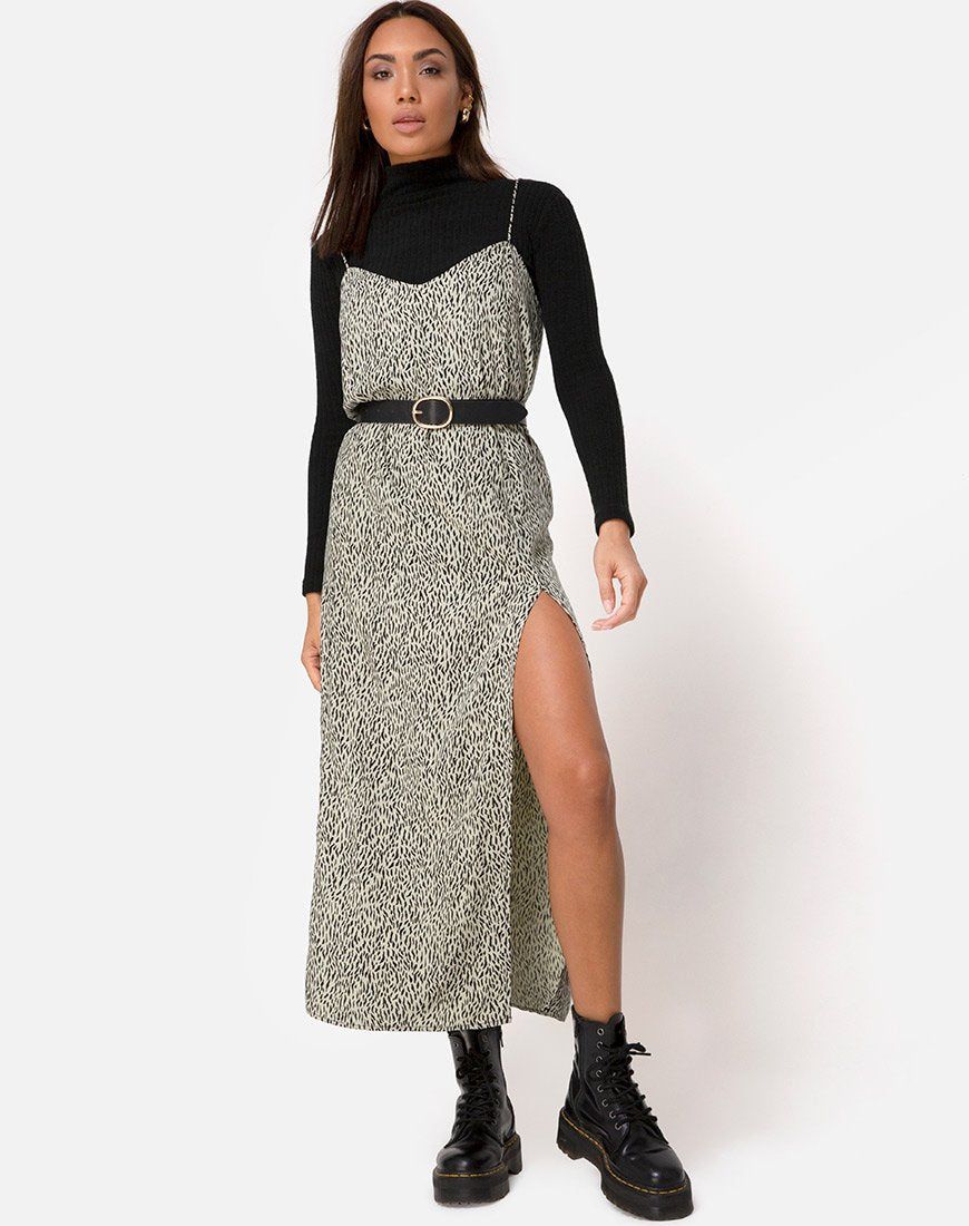 Batis Maxi Dress in Mini Jaguar sold by Motel Rocks product image thumbnail 3