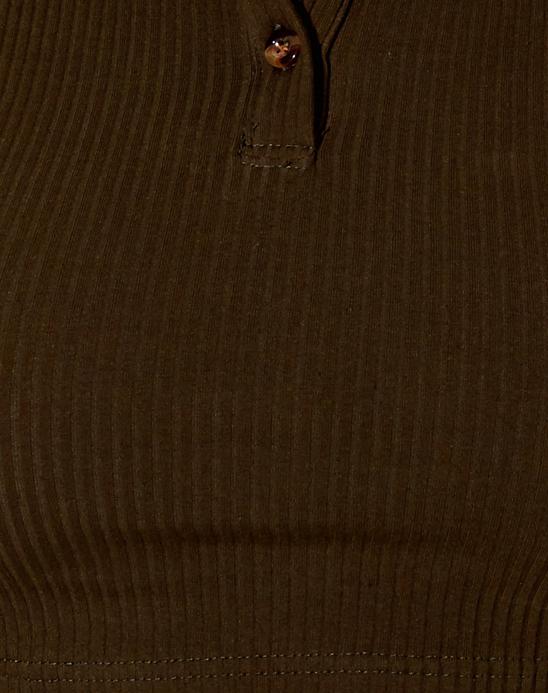 Guaco Crop Top in Rib Khaki sold by Motel Rocks product image thumbnail 5