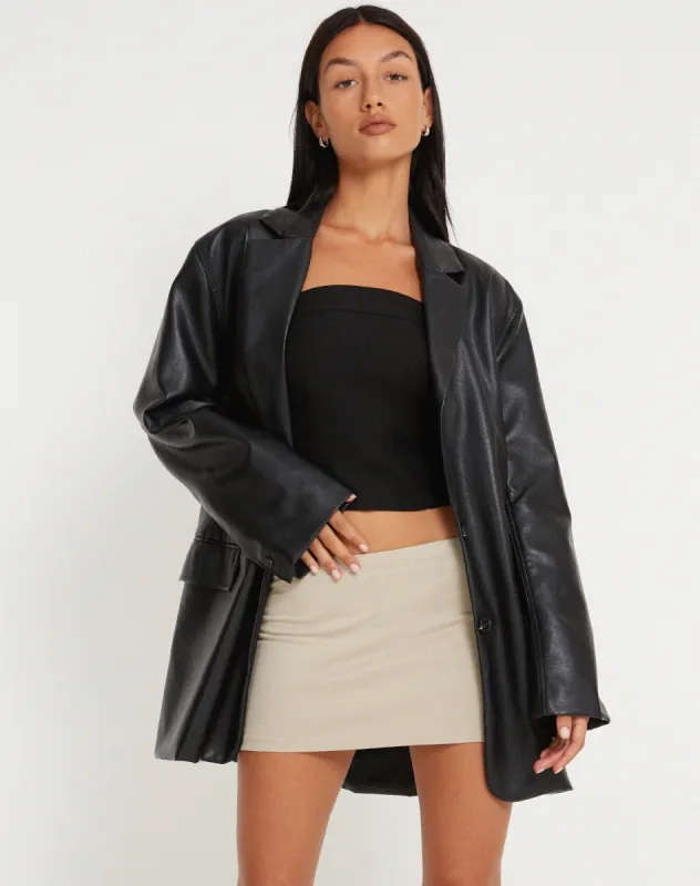 Lidya Mini Skirt in Coconut Milk sold by Motel Rocks