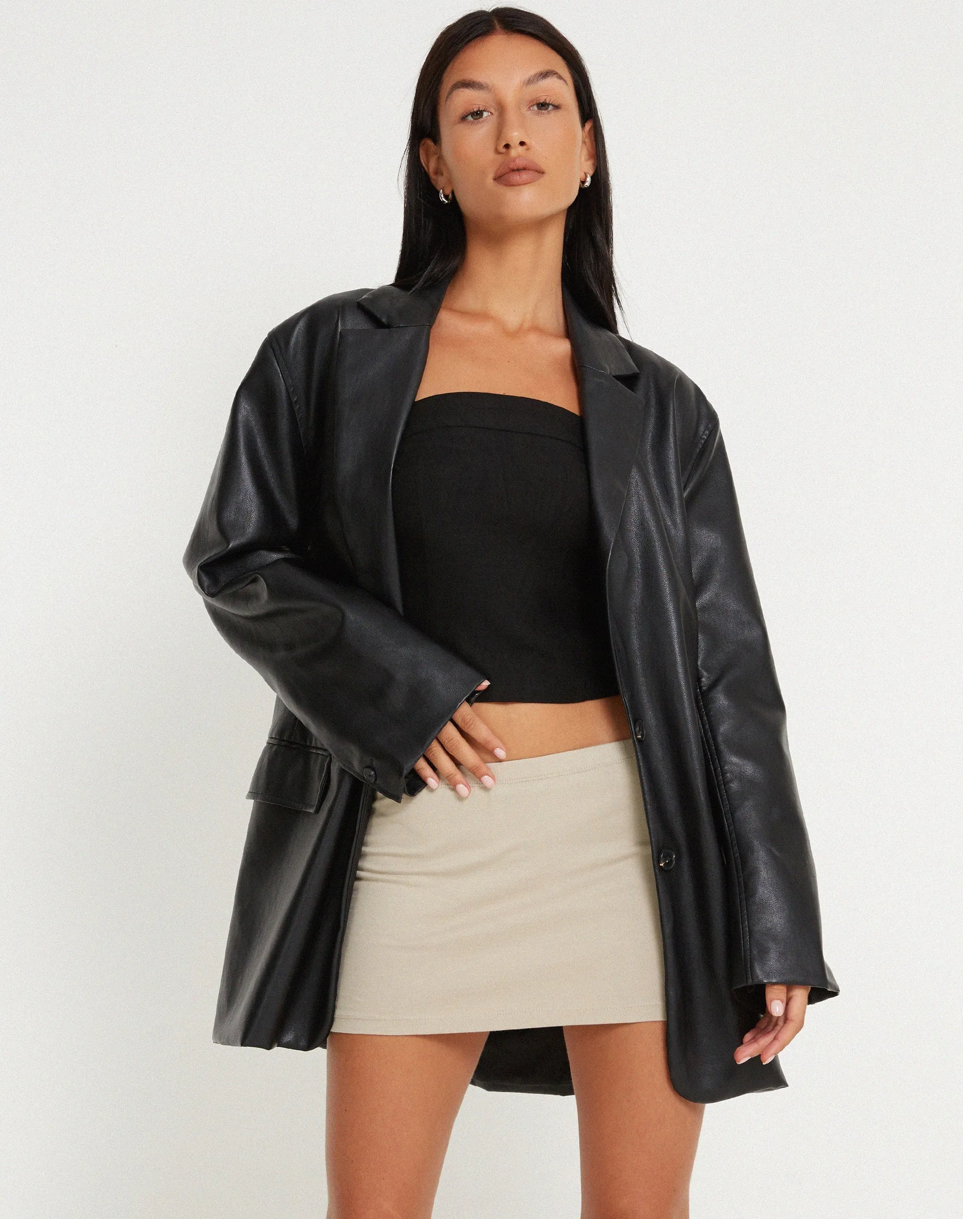 Lidya Mini Skirt in Coconut Milk sold by Motel Rocks