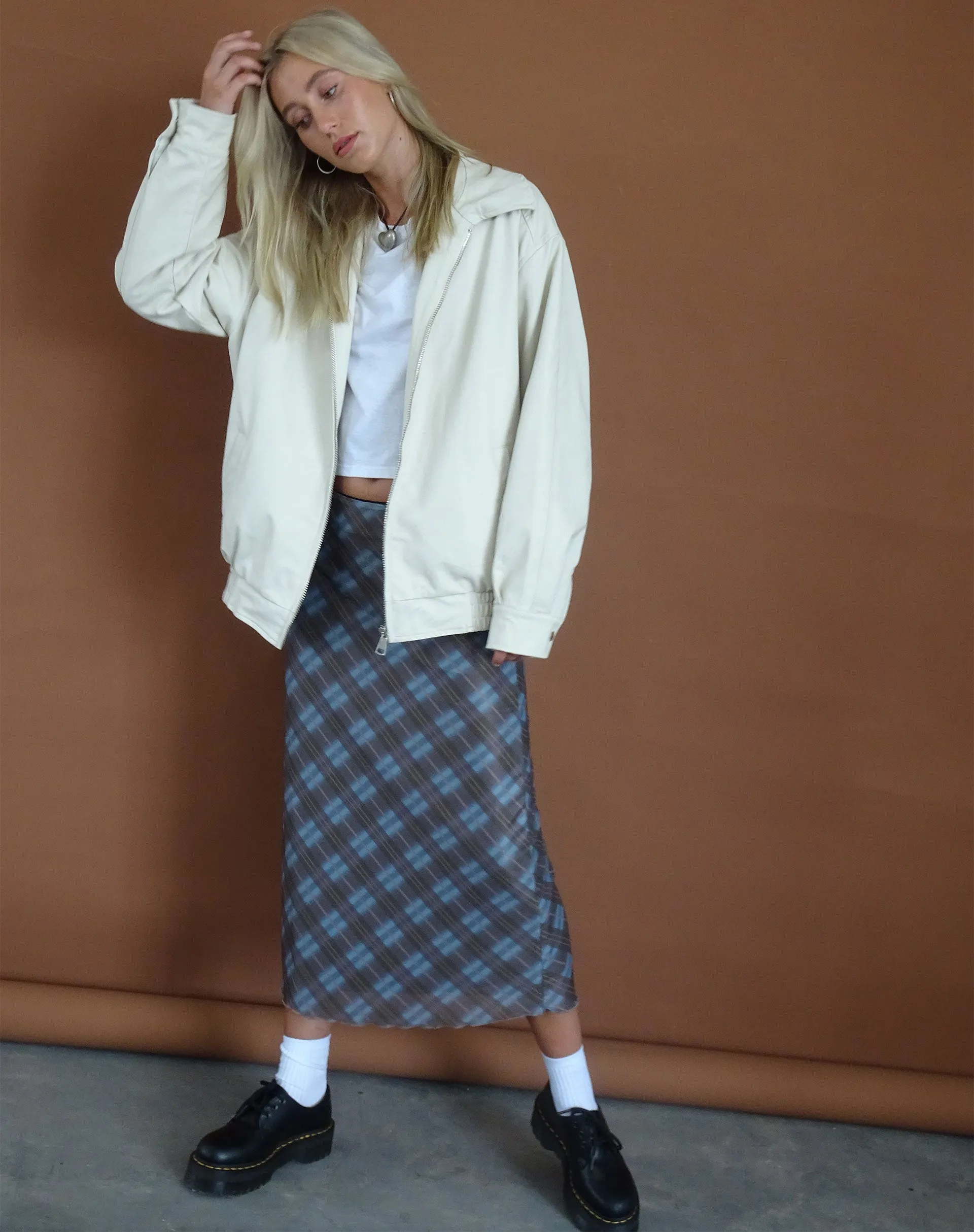 Cavita Jacket in PU Cream sold by Motel Rocks